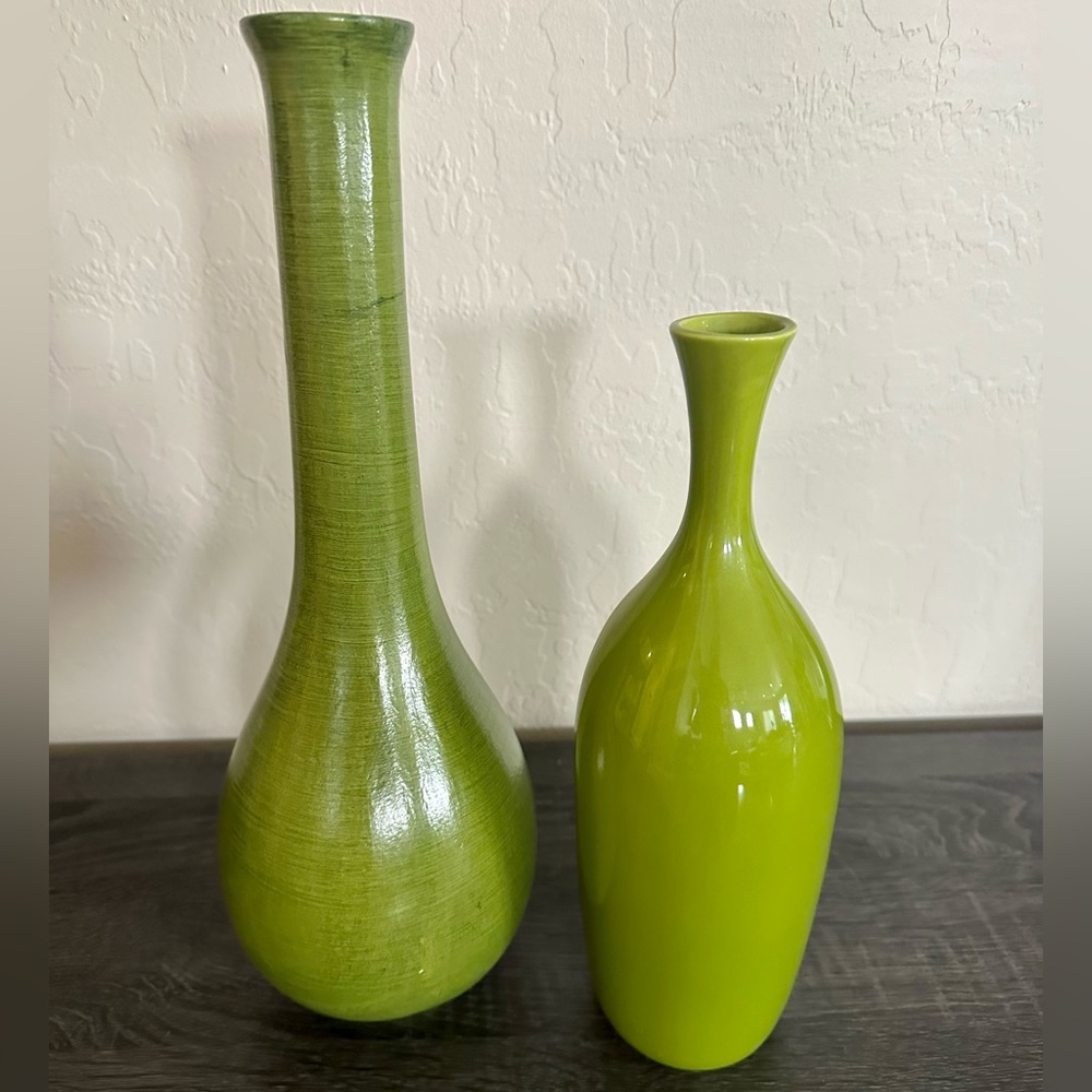 Green Vases